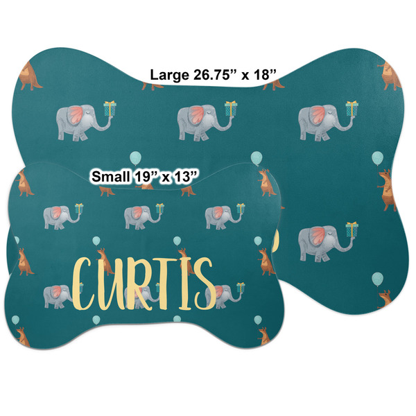 Animal Friend Birthday Bone Shaped Mat Comparison