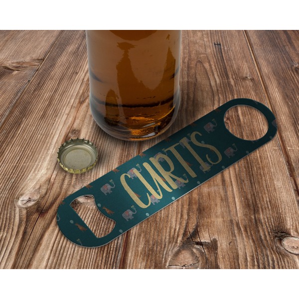 Animal Friend Birthday Bottle Opener - In Use