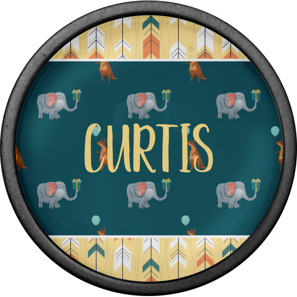 Animal Friend Birthday Cabinet Knob - Black - Front