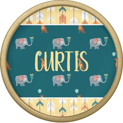 Animal Friend Birthday Cabinet Knob - Gold (Personalized)