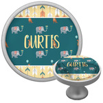 Animal Friend Birthday Cabinet Knob (Silver) (Personalized)