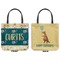 Animal Friend Birthday Canvas Tote - Front and Back
