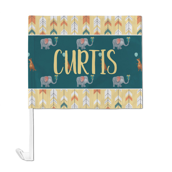 Animal Friend Birthday Car Flag - Large - FRONT