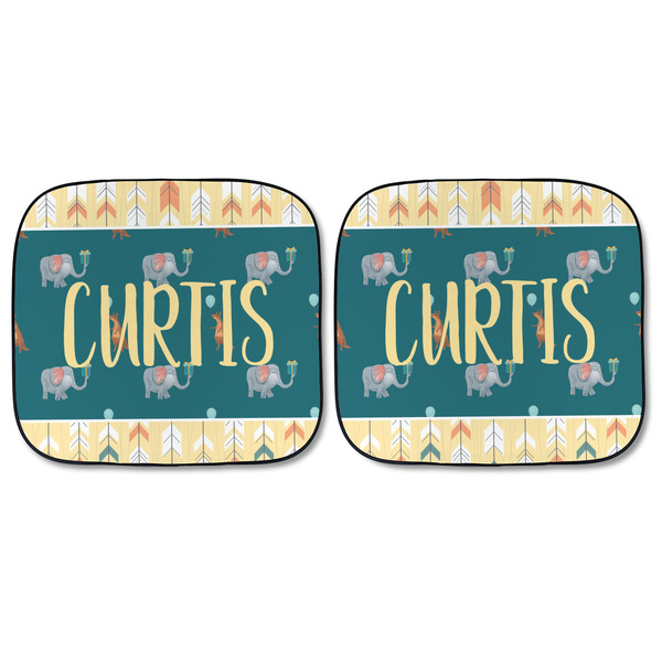 Animal Friend Birthday Car Sun Shades - FRONT