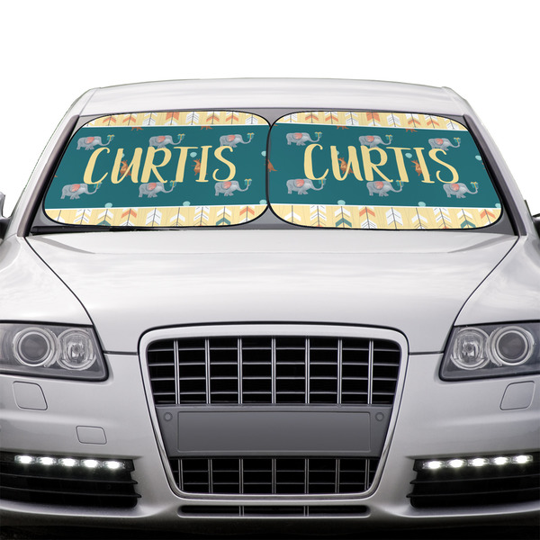 Animal Friend Birthday Car Sun Shades - IN CONTEXT