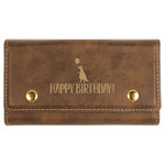 Animal Friend Birthday Cards & Dice Set - Rustic Brown (Personalized)