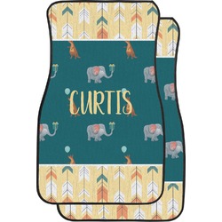 Animal Friend Birthday Car Floor Mats (Front Seat) (Personalized)