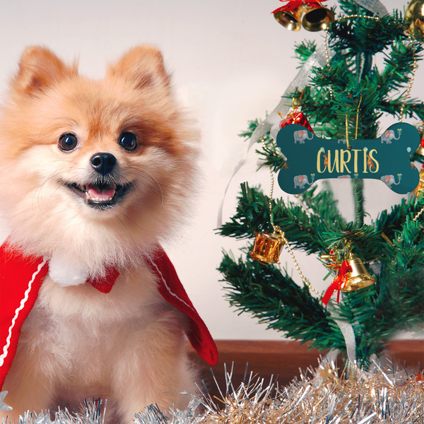 Animal Friend Birthday Ceramic Flat Ornament - Bone (LIFESTYLE)