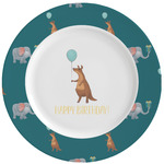 Animal Friend Birthday Ceramic Dinner Plates (Set of 4) (Personalized)