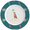 Animal Friend Birthday Ceramic Plate w/Rim