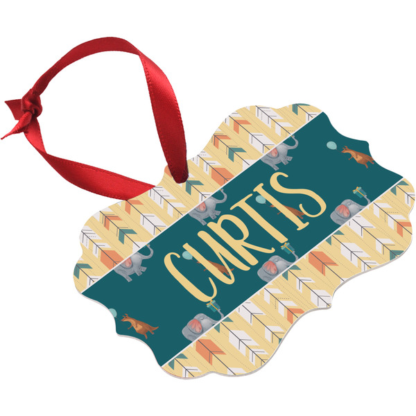 Animal Friend Birthday Christmas Ornament (Angle View)