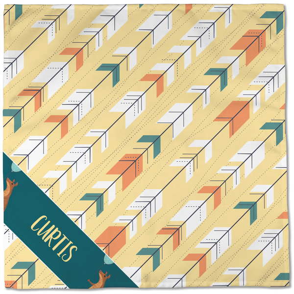 Animal Friend Birthday Cloth Napkins - Personalized Dinner (Full Open)