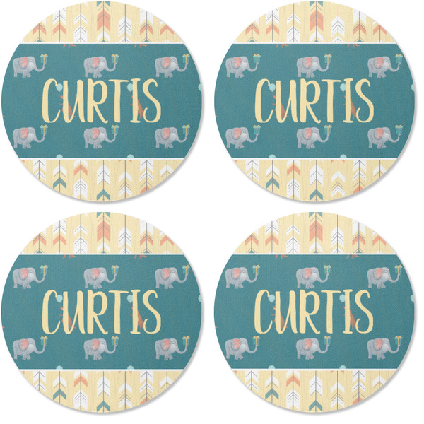 Animal Friend Birthday Coaster Round Rubber Back - Apvl