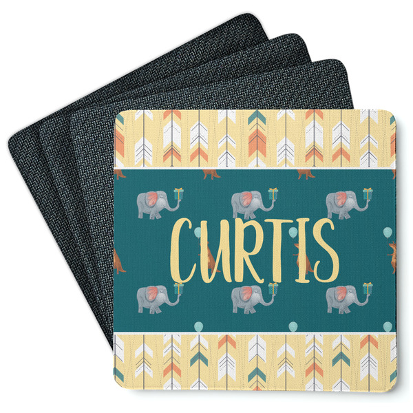 Animal Friend Birthday Coaster Rubber Back - Main