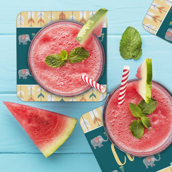 Animal Friend Birthday Coaster Set - LIFESTYLE