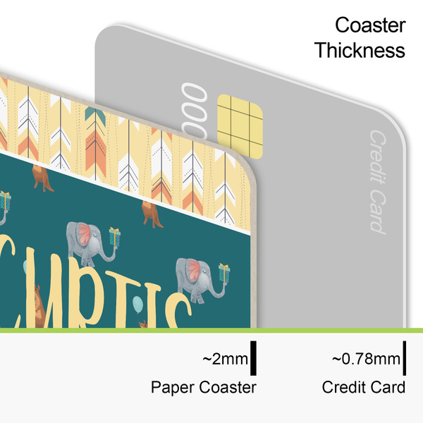 Animal Friend Birthday Coaster Thickness