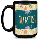 Animal Friend Birthday 15 Oz Coffee Mug - Black (Personalized)