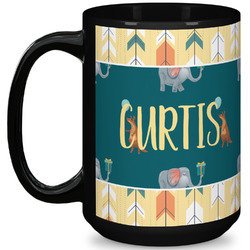 Animal Friend Birthday 15 Oz Coffee Mug - Black (Personalized)