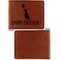 Animal Friend Birthday Cognac Leatherette Bifold Wallets - Front and Back Single Sided - Apvl