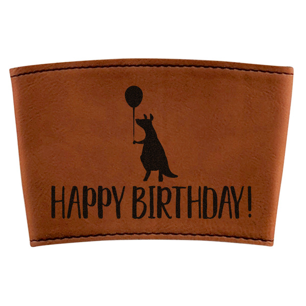 Custom Animal Friend Birthday Leatherette Cup Sleeve (Personalized)