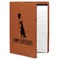 Animal Friend Birthday Cognac Leatherette Portfolios with Notepad - Large - Main