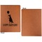 Animal Friend Birthday Cognac Leatherette Portfolios with Notepad - Large - Single Sided - Apvl