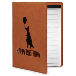Animal Friend Birthday Leatherette Portfolio with Notepad - Small - Single Sided (Personalized)