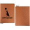 Animal Friend Birthday Cognac Leatherette Portfolios with Notepad - Small - Single Sided- Apvl