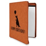 Animal Friend Birthday Leatherette Zipper Portfolio with Notepad (Personalized)