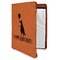 Animal Friend Birthday Cognac Leatherette Zipper Portfolios with Notepad - Main