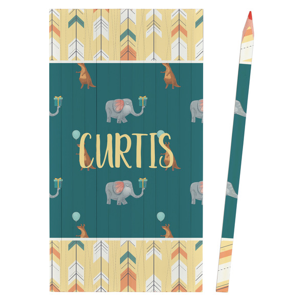 Animal Friend Birthday Colored Pencils - Front View