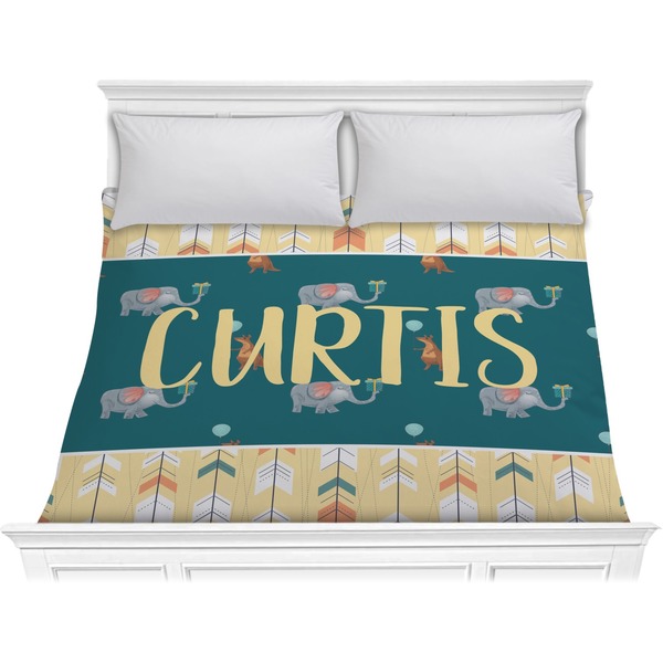 Custom Animal Friend Birthday Comforter - King (Personalized)