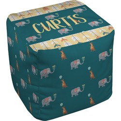 Animal Friend Birthday Cube Pouf Ottoman (Personalized)