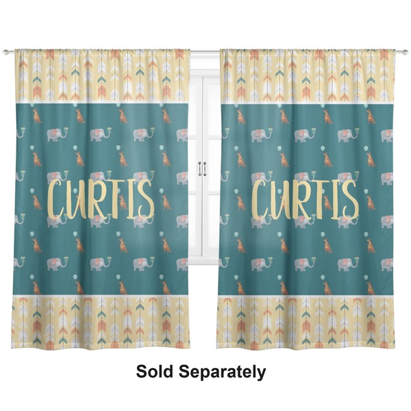Animal Friend Birthday Curtains