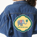 Animal Friend Birthday Twill Iron On Patch - Custom Shape - 3XL (Personalized)