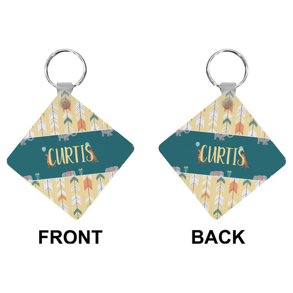 Animal Friend Birthday Diamond Keychain (Front + Back)