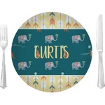 Animal Friend Birthday 10" Glass Lunch / Dinner Plates - Single or Set (Personalized)