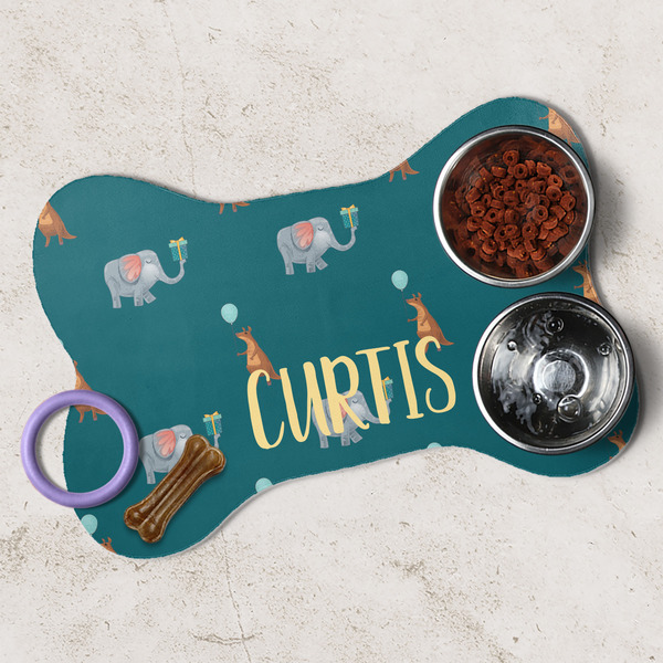 Animal Friend Birthday Dog Bone Shaped Mat Lifestyle
