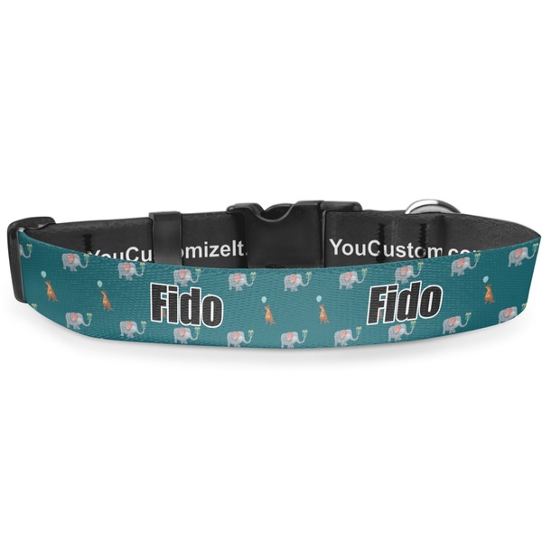 Custom Animal Friend Birthday Deluxe Dog Collar - Large (13" to 21") (Personalized)