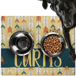 Animal Friend Birthday Dog Food Mat - Large w/ Name or Text