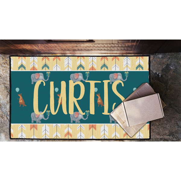 Animal Friend Birthday Door Mat - LIFESTYLE (Lrg)