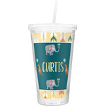 Animal Friend Birthday Double Wall Tumbler with Straw (Personalized)