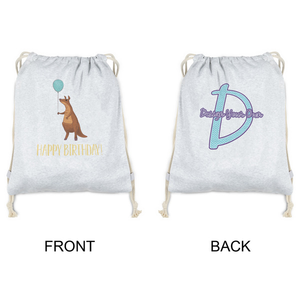 Animal Friend Birthday Drawstring Backpacks - Sweatshirt Fleece - Double Sided - APPROVAL