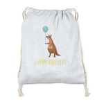 Animal Friend Birthday Drawstring Backpack - Sweatshirt Fleece - Double Sided (Personalized)