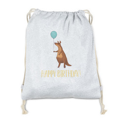 Animal Friend Birthday Drawstring Backpack - Sweatshirt Fleece - Double Sided (Personalized)