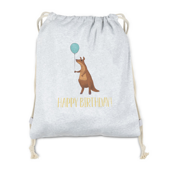 Custom Animal Friend Birthday Drawstring Backpack - Sweatshirt Fleece - Double Sided (Personalized)