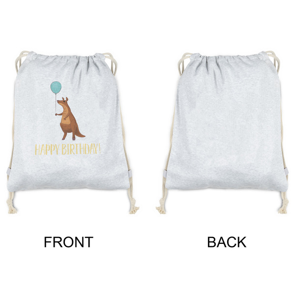 Animal Friend Birthday Drawstring Backpacks - Sweatshirt Fleece - Single Sided - APPROVAL