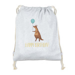 Animal Friend Birthday Drawstring Backpack - Sweatshirt Fleece - Single Sided (Personalized)