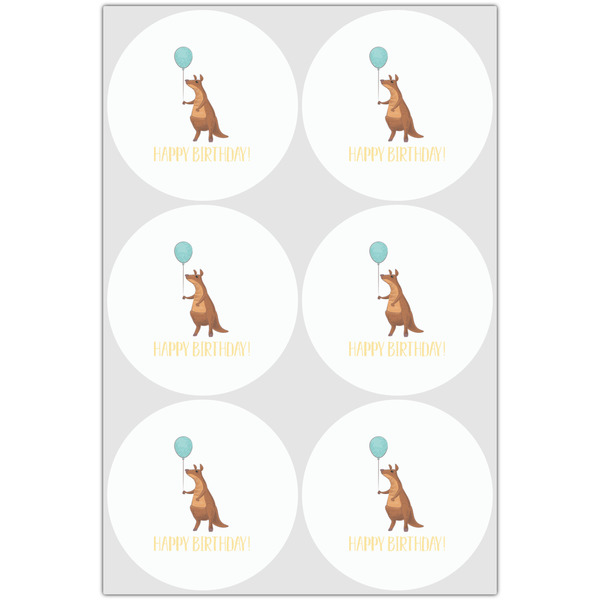 Animal Friend Birthday Drink Topper - Large - Set of 6