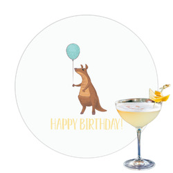 Animal Friend Birthday Printed Drink Topper (Personalized)
